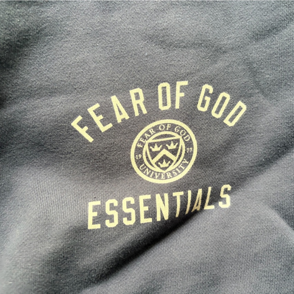 Essentials Pullover Men's Sweater in Dark Blue - Picture 3 of 5